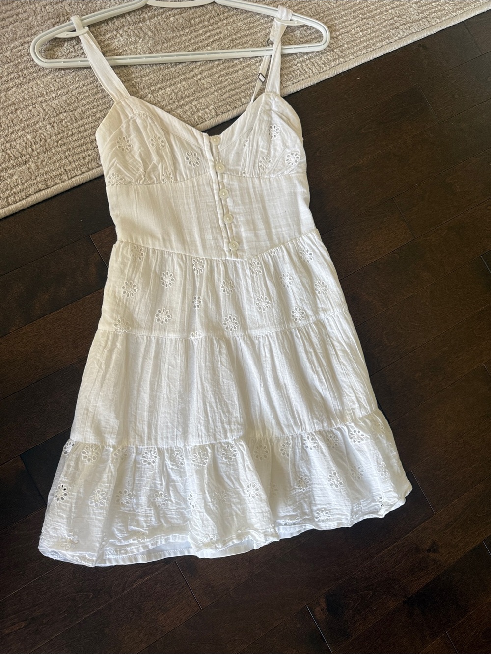 Hollister White Eyelet Mini Dress